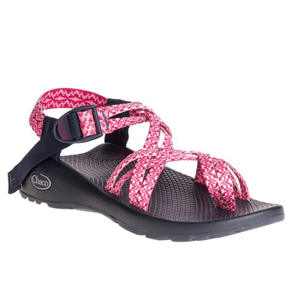 Pink patterned toe strap Chacos